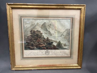 D'après C WALF, gravé par DESCOURTIS
Le glacier...
