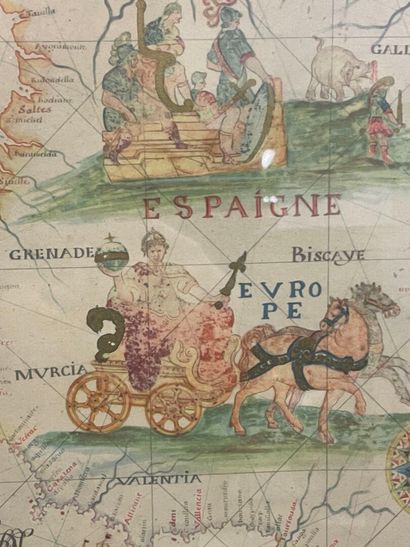 Fac similie de carte de l'ESpagne Epoque...