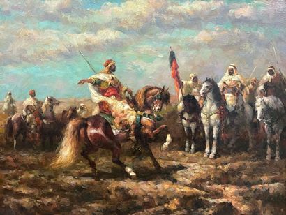 La SMALA d'abd El Kader 
Huile sur toile...