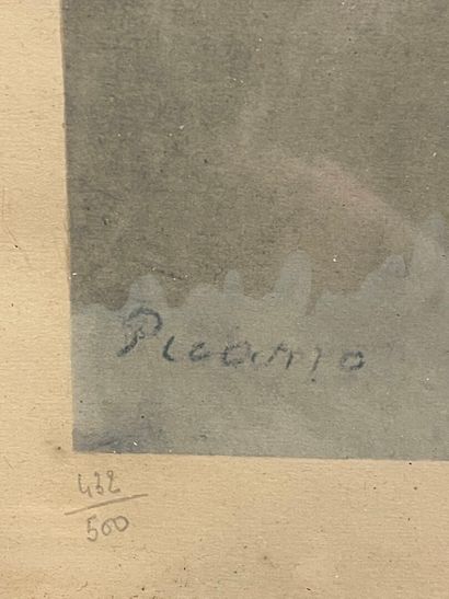 D'après Pablo PICASSO
Femme et efant 
TIrage...