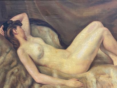 LAFARGUE
Nu allongé
huile sur toile signée...