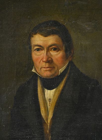 Ecole française 19ème
Portrait d'homme
huile...