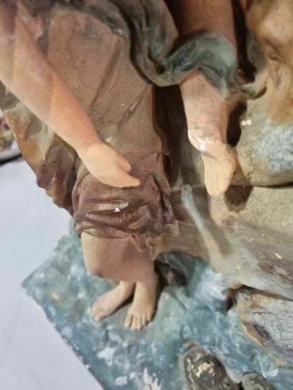 Andromède 
Sujet en plâtre polychrome représentant...