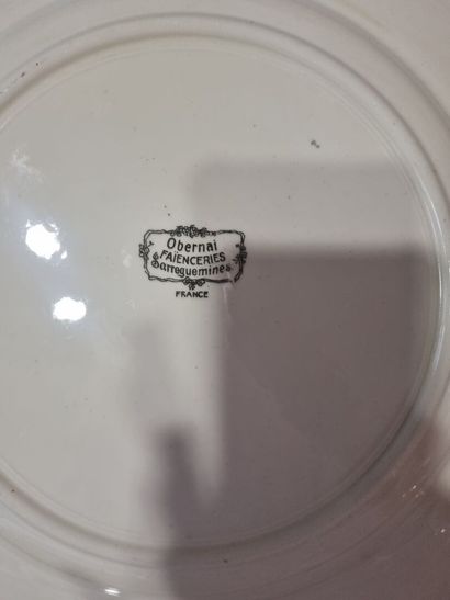 SARREGUEMINES 
Grand plat de service et plat...