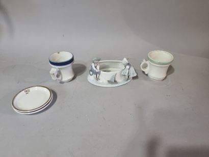 METZLER et ORTLOFF
Centre de table en porcelaine...
