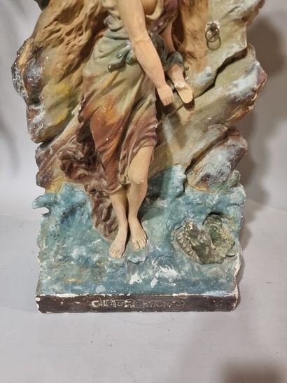 Andromède 
Sujet en plâtre polychrome représentant...