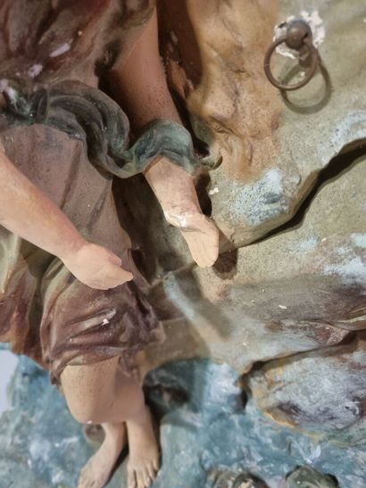 Andromède 
Sujet en plâtre polychrome représentant...