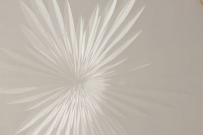 Deux coupelles en verre, monture en argent...