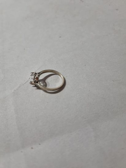 Monture de bague en or blanc, poinçon AIGLE...