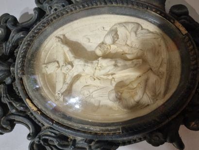 Bénitier composé d'un coquillage et d'un...