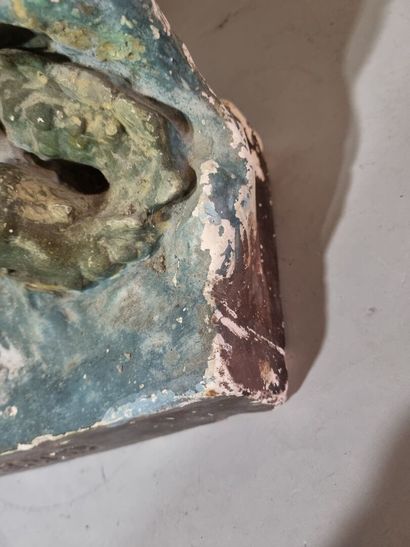 Andromède 
Sujet en plâtre polychrome représentant...