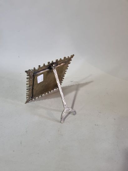 Miroir de table biseauté en laiton 
18 x...