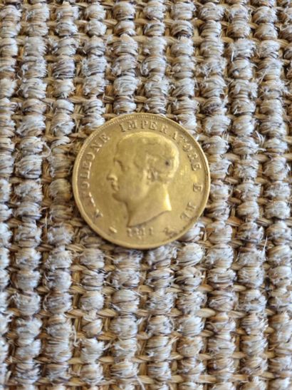 [ITALIE] 
Pièce de 40 lires Napoélon Ier...