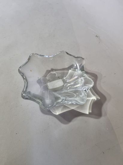 Vide poche en verre avec caducée au revers...