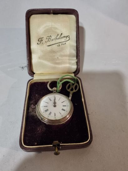 Montre de poche en argent, poinçon CRABE,...