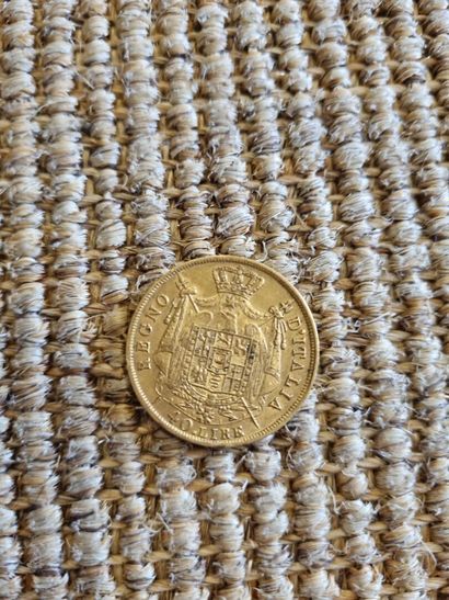 [ITALIE] 
Pièce de 40 lires Napoélon Ier...