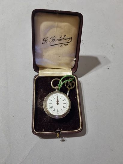 Montre de poche en argent, poinçon CRABE,...