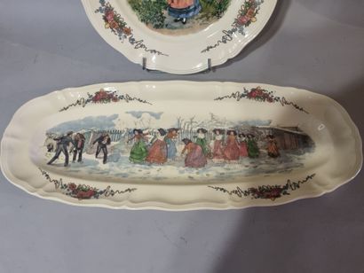 SARREGUEMINES 
Grand plat de service et plat...