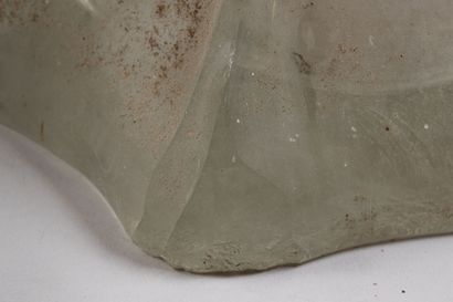 Important soliflore en verre 
H : 100 cm...