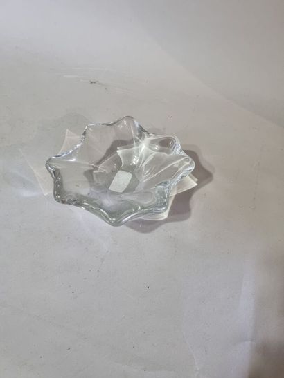 Vide poche en verre avec caducée au revers...