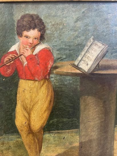 Le joueur de flute traversière
Huile sur...