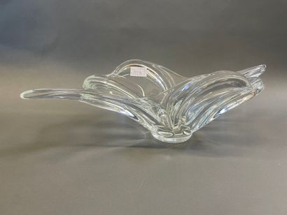 VANNES Coupe en cristal de forme libre 
H...