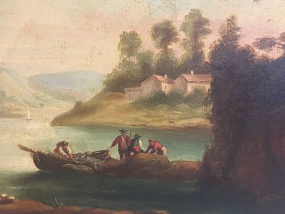 Ecole française 19ème 
paysage
Huile sur...