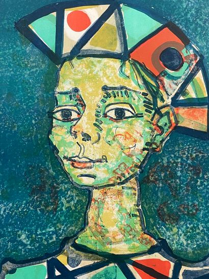 Paul AIZPIRI (191-2016),
L'Arlequin,
Lithographie...