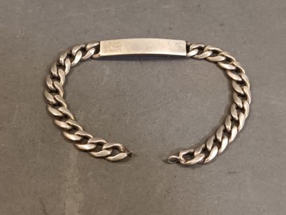 Gourmette en argent, maille gourmette, non...