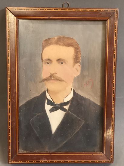 G. ALEX,
Portrait d'homme fin XIXe - début...