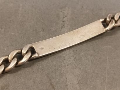 Gourmette en argent, maille gourmette, non...