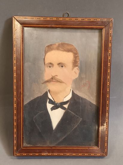 G. ALEX,
Portrait d'homme fin XIXe - début...