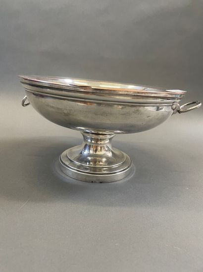 Chauffe plat en métal doublé 
Vers 1820