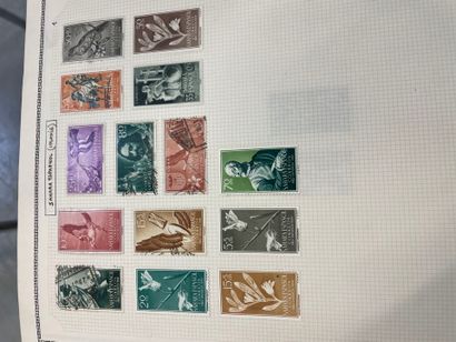7 albums de timbres 
France, Europe et Monde...