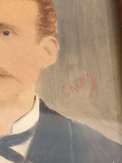 G. ALEX,
Portrait d'homme fin XIXe - début...