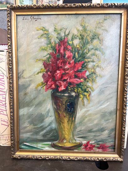 E.STAIGEN
Bouquet de fleurs
Huile sur panneau...