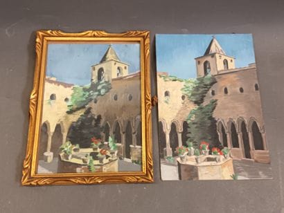 [ITALIE]
Le cloitre du couvent de Luna Convento...