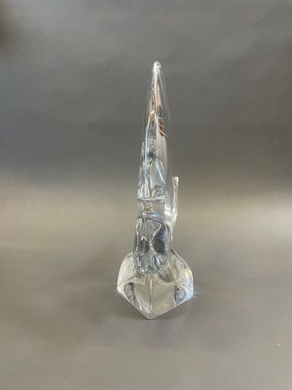 DAUM Poisson en cristal
H : 32 L : 25 cm