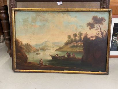 Ecole française 19ème 
paysage
Huile sur...