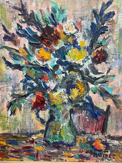 MAXENCE
Bouquette de fleurs
Huile sur toile,...