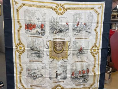 HERMES Foulard en soie Episode de la chasse...
