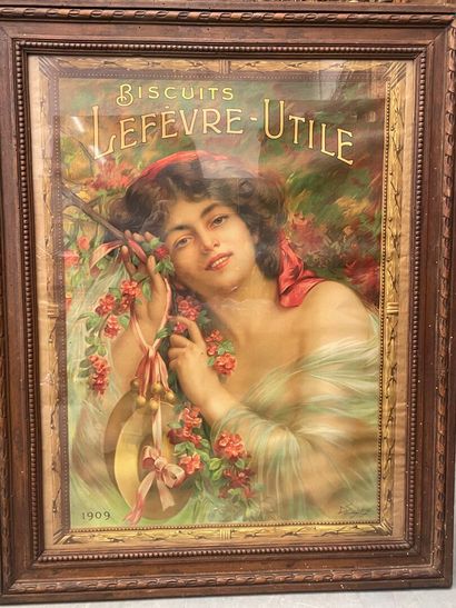 Carton Biscuit Lefèvre Utile 
1909
69 x52...