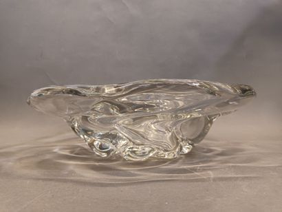 DAUM France, importante coupe en cristal...