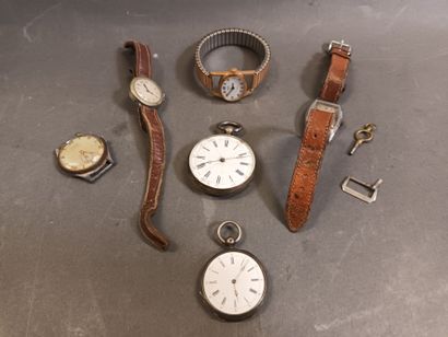 Lot de montres de poche et bracelet en métal

(mauvais...
