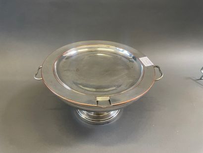 Chauffe plat en métal doublé 
Vers 1820