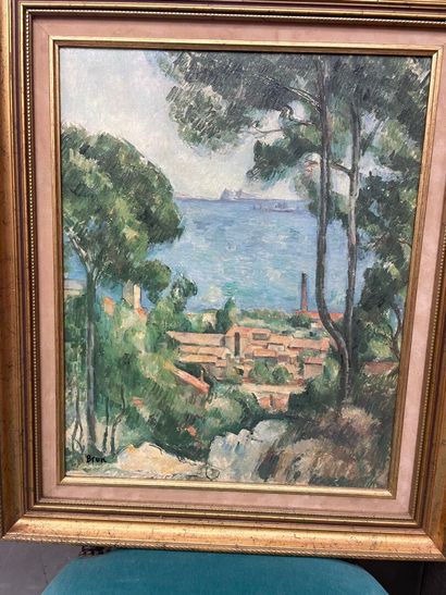 BRUN
Paysage de Méditerranée
huile sur toile...