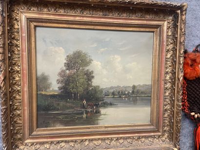 O. PERETTI,
Paire de tableaux
Paysages
Huiles...