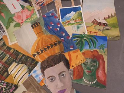 R. SOULIER (XXe),
Un ensemble de gouaches...