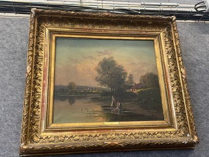 O. PERETTI,
Paire de tableaux
Paysages
Huiles...