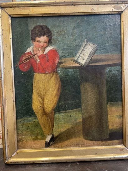 Le joueur de flute traversière
Huile sur...